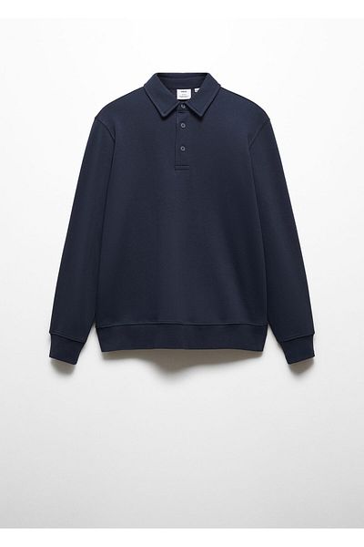 MANGO Woman Ανδρικό φούτερ57916025 - Navy Blue