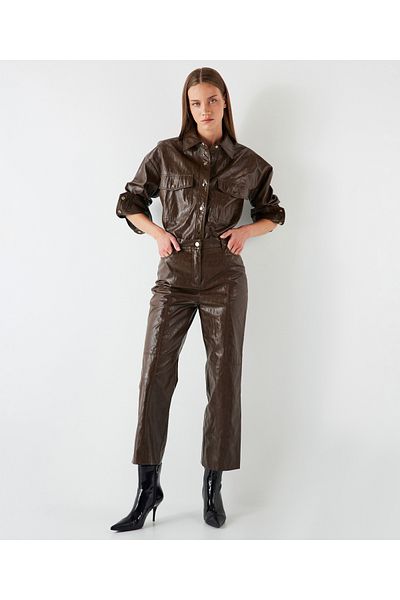 İpekyol Brown Woven Trousers