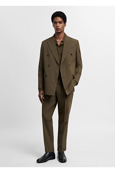MANGO Men's Khaki Pants -67900647