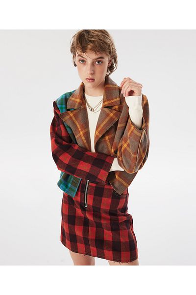 Twist RUST Woven Blazer Jacket
