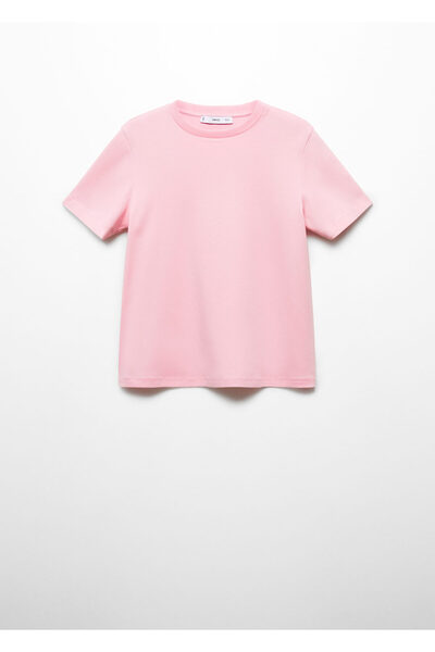 MANGO Tricou roz de damă -57922882
