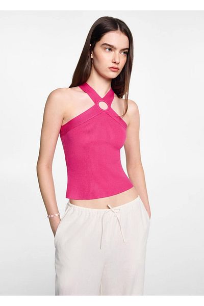 Mango Teen Bluză Wrap Knit