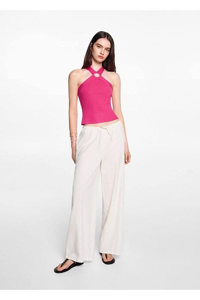 Mango Teen Bluză Wrap Knit