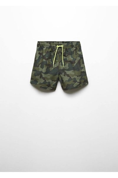 MANGO Kids Badeanzug mit Tarnmuster