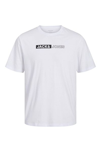 Jack & Jones Plus T-Shirt mit Logo-Muster in großen Größen