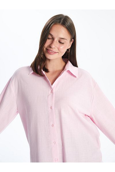 LC Waikiki Long Sleeve Plain Women's Oversize Shirt