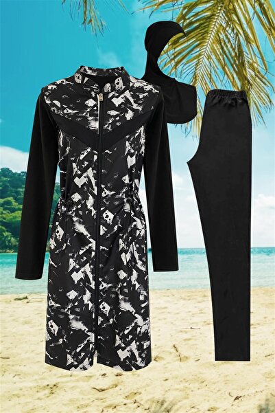 Moodbasic ملابس سباحة منقوشة