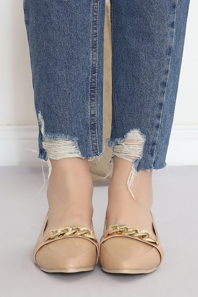 Moka Shopin MokaShopin Mink Ballerina Shoes - 18380.264