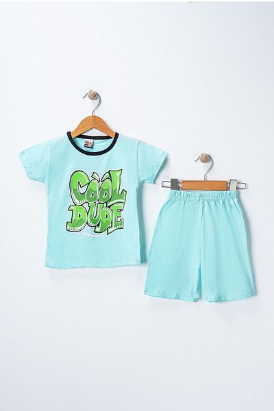 BUUFUU Cool Dude Wonderful Friend Printed Kids Set - Bottom & Top Two Pieces Buy One Size Larger