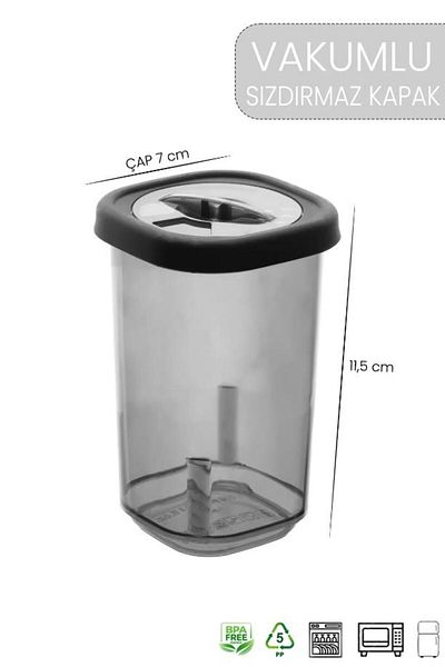 Hayveys 350 Cc 6-piece Spice Set with Swivel and Lock Lid - Storage Container