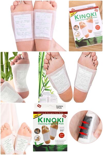 St Morritz Toksin Atıcı Ayak Detox Bandı Ayak Bandı Doğal Yöntem 10 Adet Ayak...