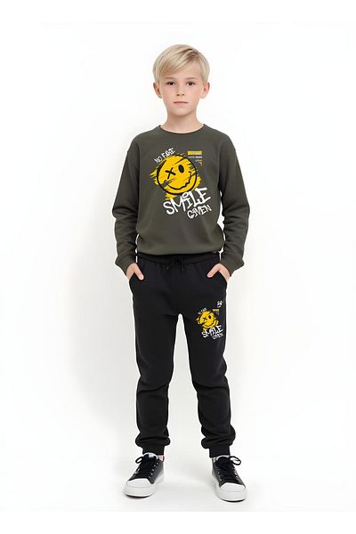 FYK COLLECTİON Σετ αθλητικής φόρμας με στρογγυλή λαιμόκοψη για αγόρι