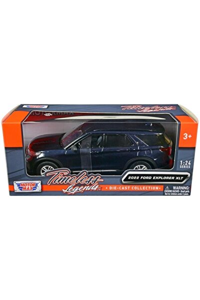 Motor Max 2022 Ford Explorer Xlt 1/24 Dark Blue Model Araba