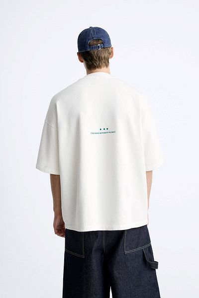 The Champ Clothing Λευκό μπλουζάκι Oversize - Crew Neck, Organic Chernistry Written