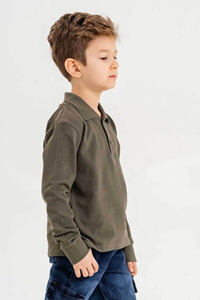 Gold Class Kidswear Φούτερ για αγόρι με γιακά πουκάμισου