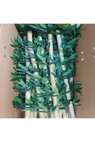 ANADOLUPLANT Yapay Bambu 130 Cm Ithal Islak Yaprak 9 Adet