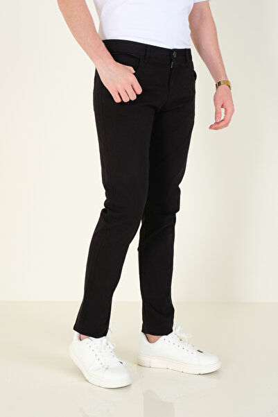 Giyim Dünyası Erkek 5 Cep Kanvas Pantolon Siyah