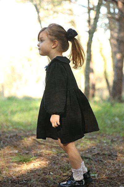 Pure Lille Müslin Kız Çocuk Elbise