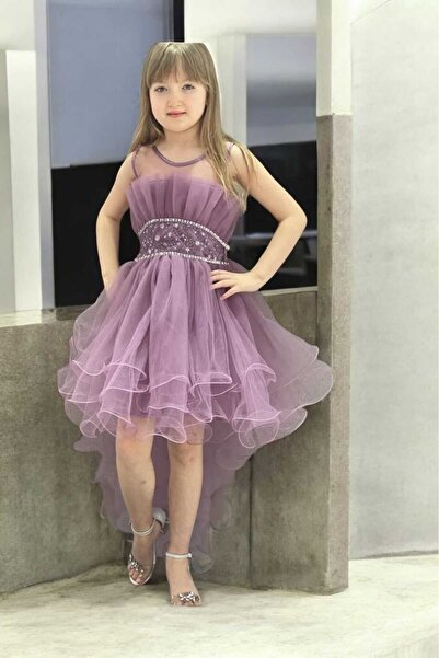 Bambi Kids Omuz Detaylı Mezuniyet ve Balo Elbisesi Çocuk Abiye