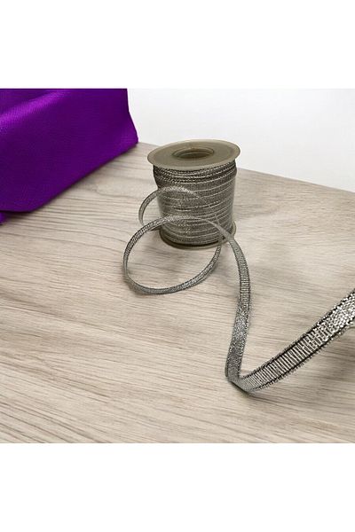 BukiroAtelier 5 Meters Glitter Ribbon - 0.5 cm Packing Rope