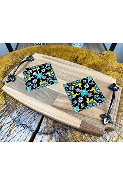 Çini Evi New Business Gift - Wooden Tray Set