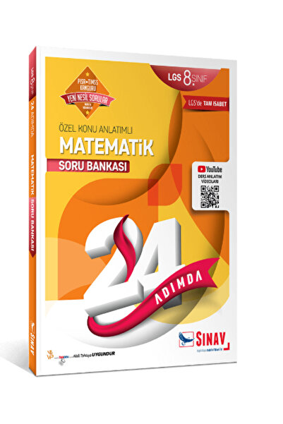 Sınav Yayınları 8. Sınıf Lgs Matematik 24 Adımda Özel Konu Anlatımlı Soru Ban...
