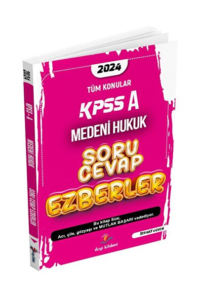 Dizgi Kitap 2024 Kpss A Grubu Medeni Hukuk Soru Cevap Ezberler