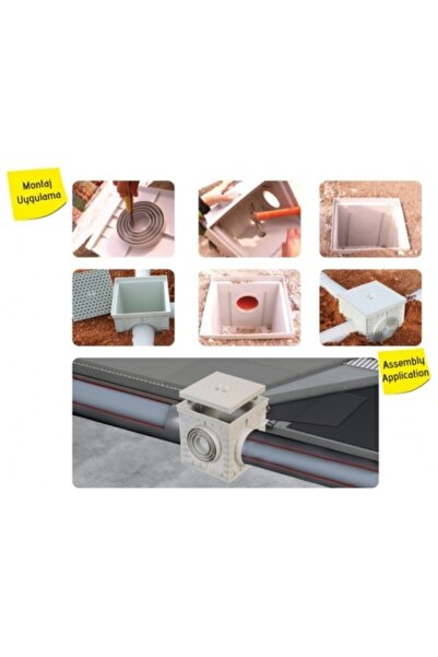 LUX WARES 55x55 Düz Kapaklı Plastik Rögar (menhol) Kutusu