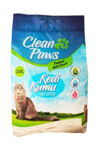 Clean Paws Pudra Kokulu Kalın Taneli Kedi Kumu 10 Kg