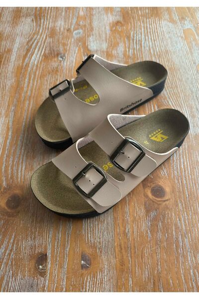 Poliva Double Band Double Buckle Anatomical Sole Orthopedic Women's Home and Outdoor Slippers