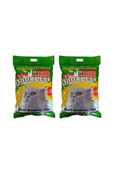 Odorless Micro - Süper Emici Kristal Kedi Kumu 8 Aylık Set - (2 Adet 15 L. Pa...