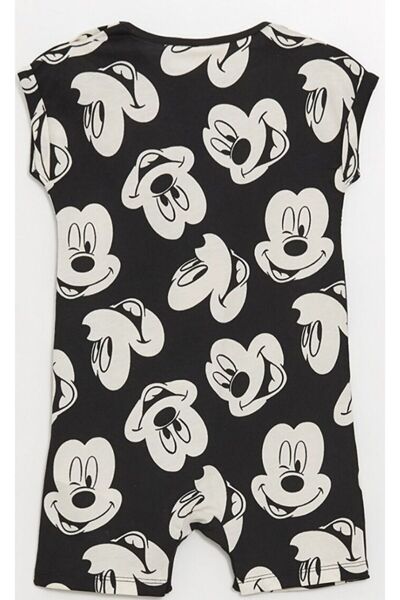 LC Waikiki LCW Baby Boy Romper – s výstřihem, krátký rukáv, potisk Mickey Mouse
