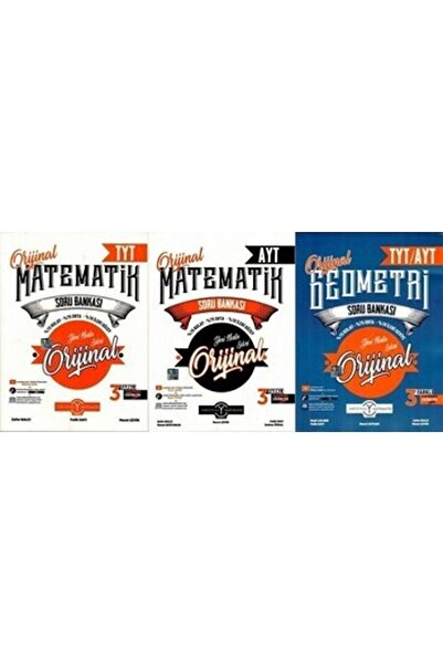 Orjinal Yayınları Süper Üçlü Tyt Ayt Matematik Geometri Soru Bankası 2022