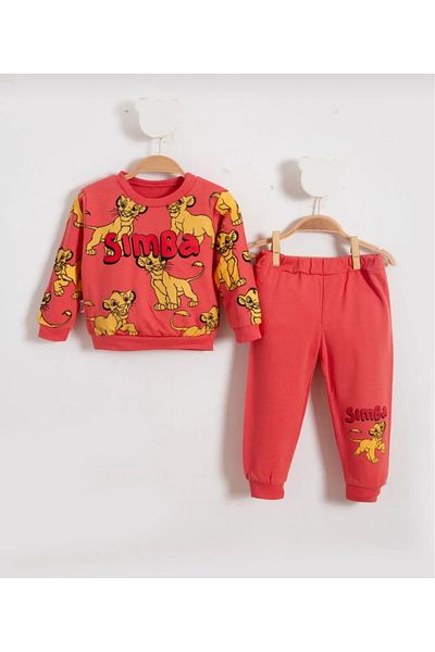 MİLANO KİDS Set de prezentare pentru copii Simba Character - Set de jos și de sus 100% bumbac