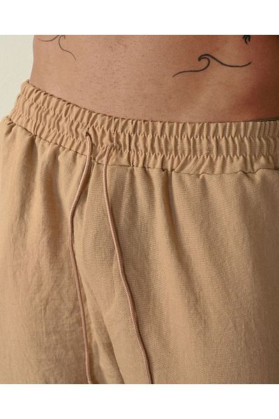 İLKCET MODA Κανονικό ανδρικό λινό παντελόνι
