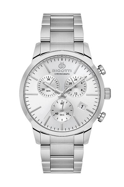Bigotti Bg.1.10576-1 Men's Wristwatch - Steel Plated, Functions Active