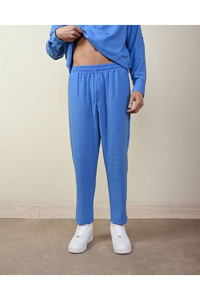 İLKCET MODA Κανονικό ανδρικό λινό παντελόνι