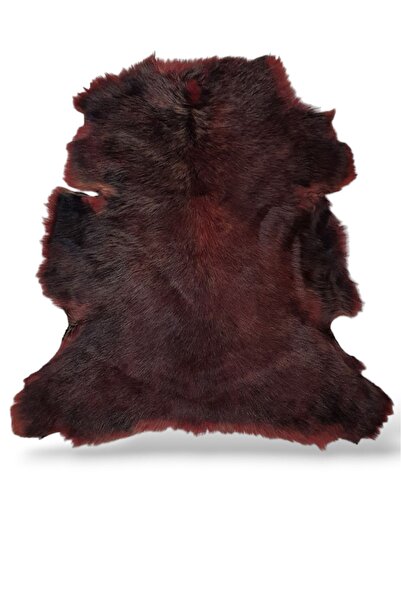 Ottoman Pouffe Art Deco Hakiki Deri Koyun Postu 60x64cm (023) Dana Inek Post ...