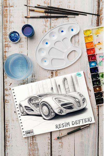kutuTR لوحة رسم فاخرة بغطاء خشبي مقاس 25x35 - 110 جم، 30 ورقة RD009