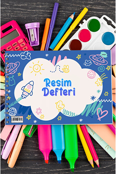 kutuTR Luxury 25x35 Wooden Covered Painting Book - 110 gr, 30 Sheets RD007