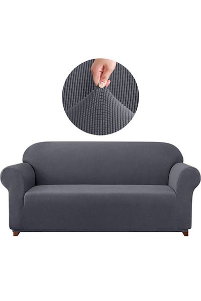 elgeyar 3 Seater Lycra Sofa - Elastic Sofa Bed Cover, Pitikare Patterned Sofa