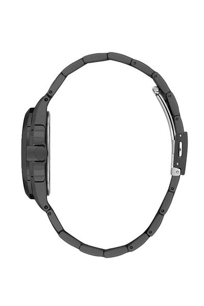 Bigotti Bg.1.10555-5 Square Dial Black Men's Wristwatch - Steel Plated, Functions Active