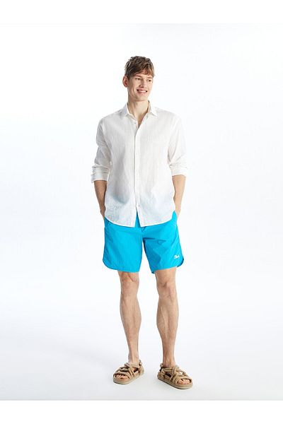 LC Waikiki LCW Short Length Printed Men's Swim Shorts