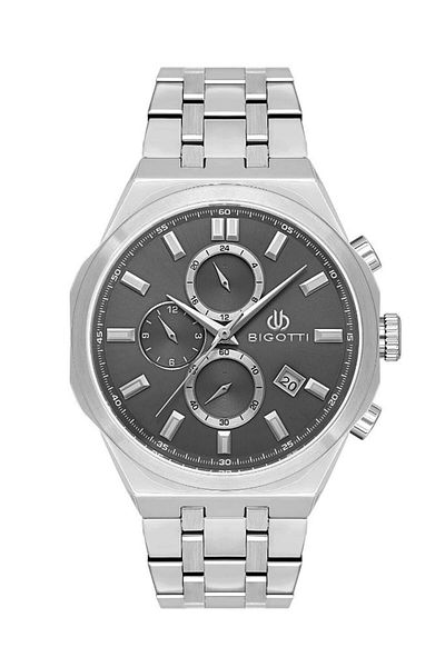 Bigotti Bg.1.10567-1 Men's Wristwatch - Steel Plated, Functions Active