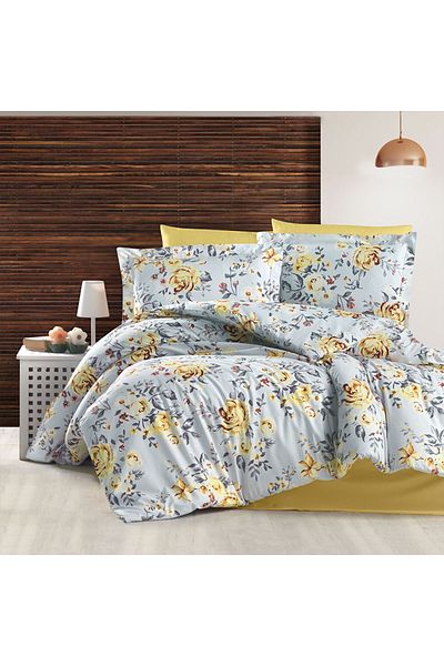 In House Oslo | 8 Pieces Ranforse Cotton Comforter Set - King - 260x240 cm - 24954-v6 - Multicolor