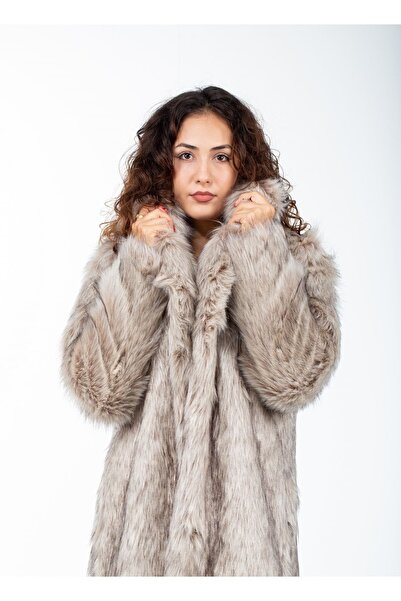 KürkZone Kadın Yeni Trend Kürk Manto (en Yüksek Gramajlı, Extra Kalın Kar Şartlarına Özel)