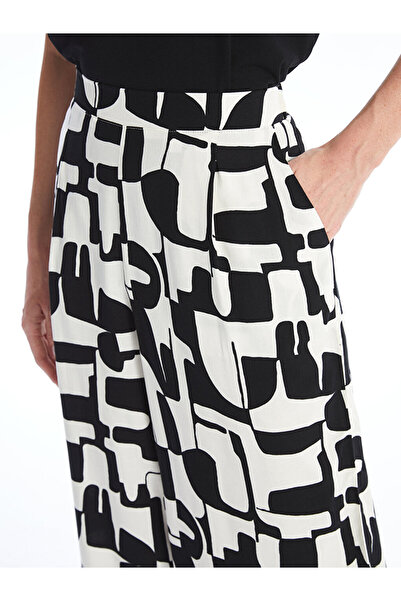 LC Waikiki Vzorované dámské Capri - Elastický pas