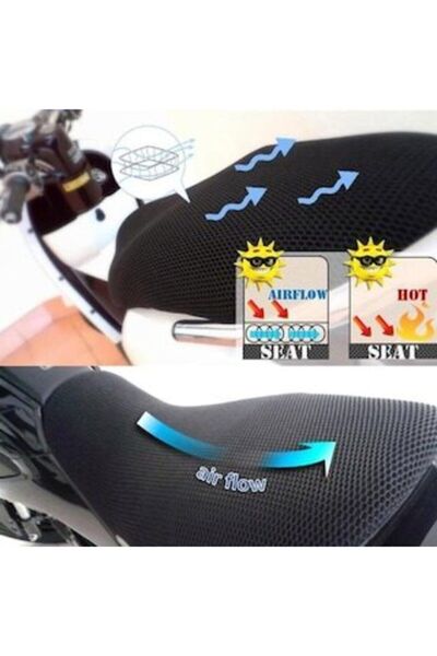 Genel Markalar XXL BEDEN Motosiklet Sele Kılıfı 3d Çift Katlı Fileli Motosikl...