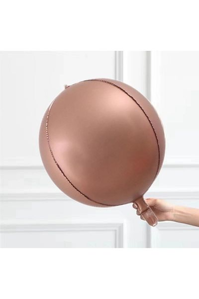 aşkın concept 22 Inch Retro Globe Foil Balloon - Chocolate and Coffee Color 4D