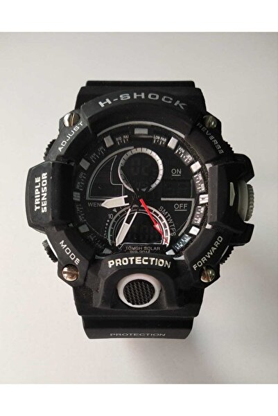 G Sport POLO H-shock Double Motor Waterproof White-black Color Clock